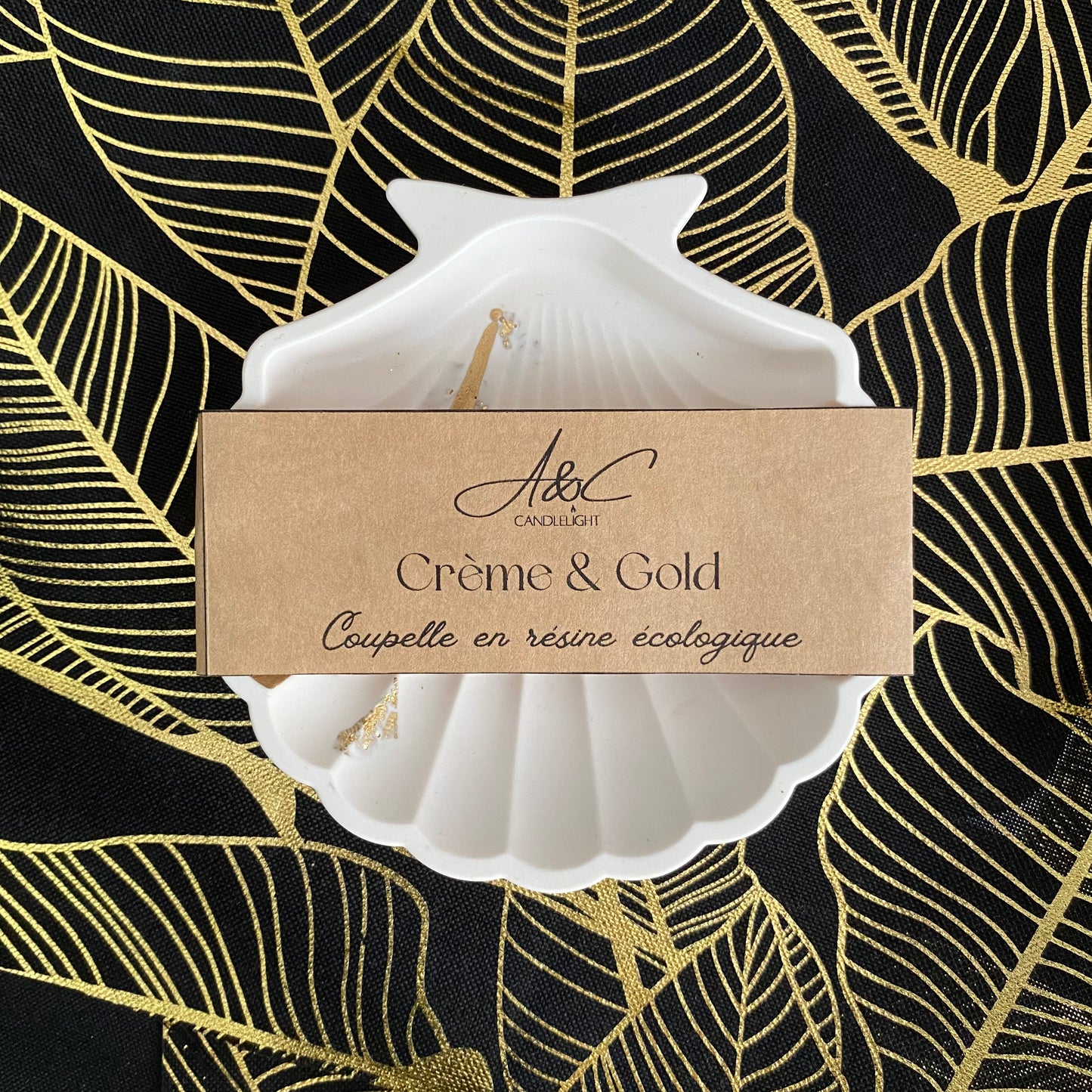 Coupelle Coquillage - Crème & Gold